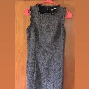 LOFT sleeveless ruffle dress